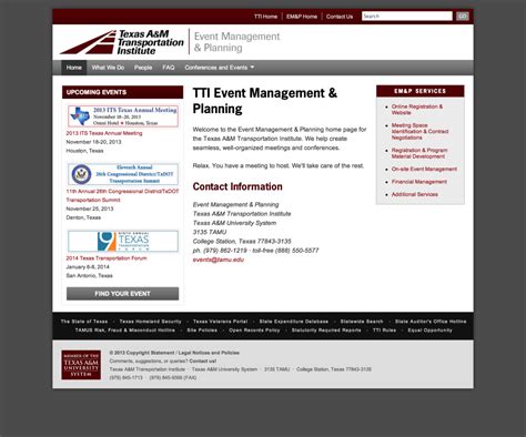 Texas Transportation Institute Events