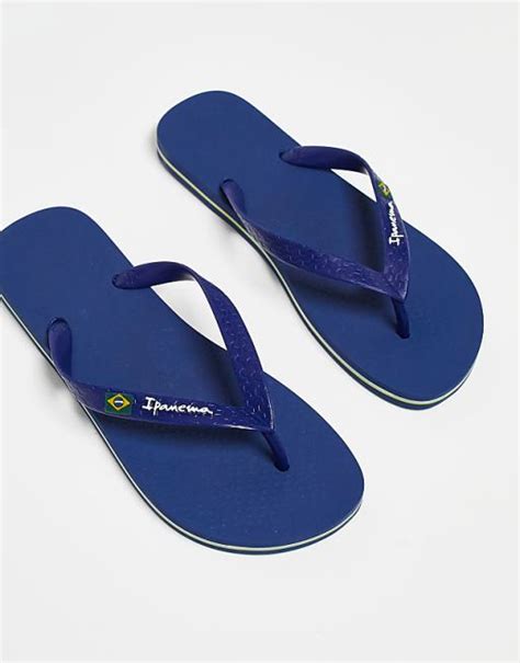 Ipanema classic brazil 21 flip flops in navy | ASOS