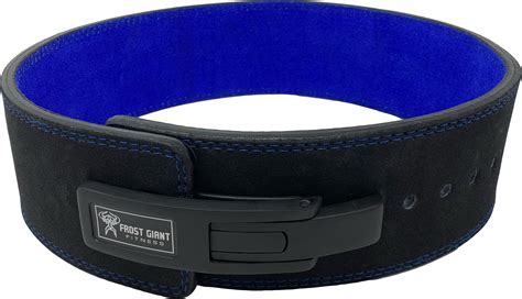 Lever Weightlifting Belt Premium Suede Leather 8 MM With Free Barbell