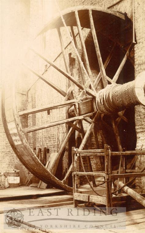 Beverley Minster interior, tread wheel crane, Beverley 1900s | East ...