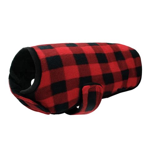 Plaid Dog Winter Clothes Warm Padded Jacket Coat for Small Large Dogs Red Blue | eBay