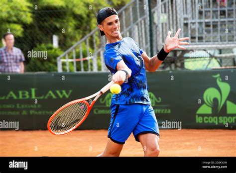 the Argentine tennis player Federico Coria during ATP Challenger Milano ...