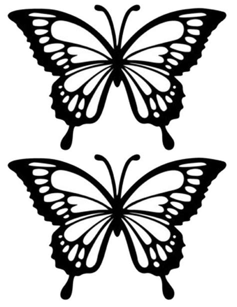 Butterfly Stencils Drawing | monarchbutterflydraw