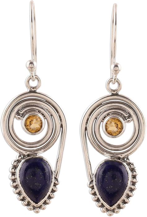 Amazon.com: NOVICA .925 Sterling Silver Dangle Earrings 'Wondrous Coil': Jewelry