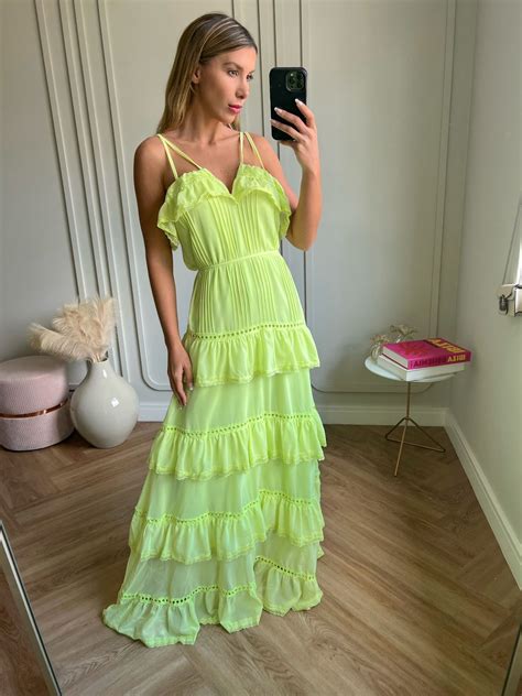 Vestido VERDE LIMA LONGO AKIRA