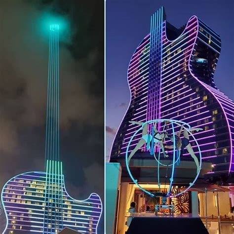 Hard Rock opened in Florida its US$1.5 billion guitar-shaped Hotel ...