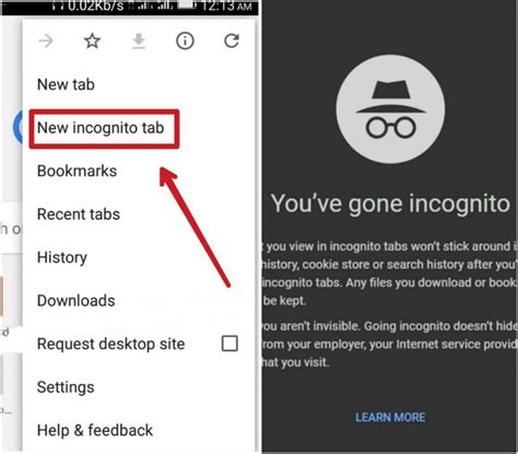 Private Browsing: How to Use Incognito Mode on Android: Chrome, Firefox ...