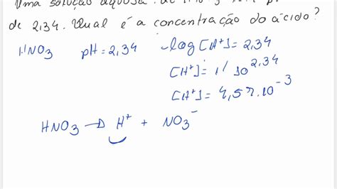 Como calcular a concentração de uma solução ácida de HNO3 - YouTube