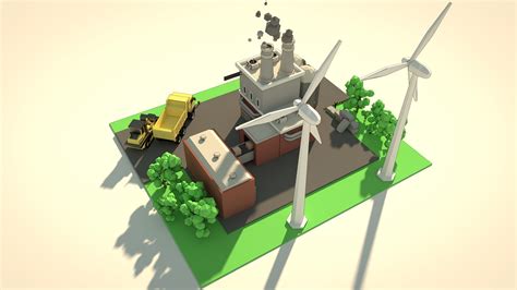 Low poly building blender - radarlo