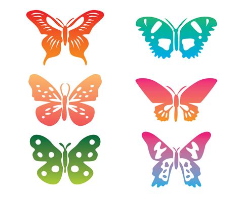 Colorful Butterfly Clip Art Vector Vector Art & Graphics | freevector.com