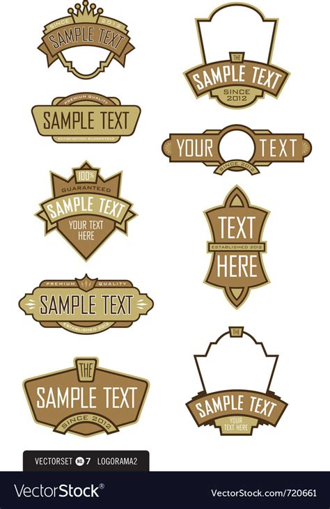 Logo templates Royalty Free Vector Image - VectorStock