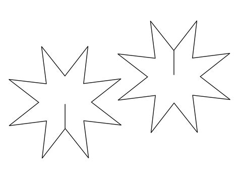 Template For Christmas Star – Worksheets Decoomo