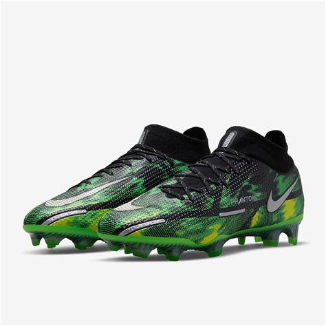 Nike Phantom GT II Elite DF FG - Nero/Metallic Platino/Verde Strike ...