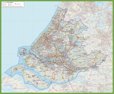 South Holland road map - Ontheworldmap.com