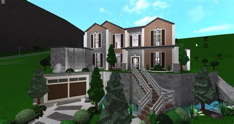 Bloxburg House Hillside Modern Hd Football | Images and Photos finder