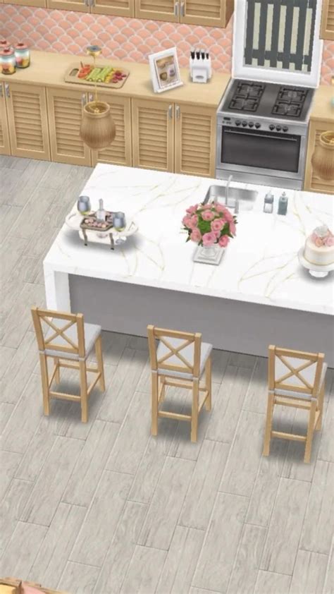 pink coastal kitchen 🌷💗 #thesimsfreeplayea #thesimsfreeplay # ...