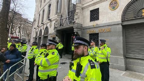 London Indian Embassy security enhanced hours after India removes barricades from British ...