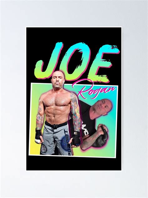 "Joe Rogan 80s Aesthetic Retro " Poster by meme-dreamer | Redbubble