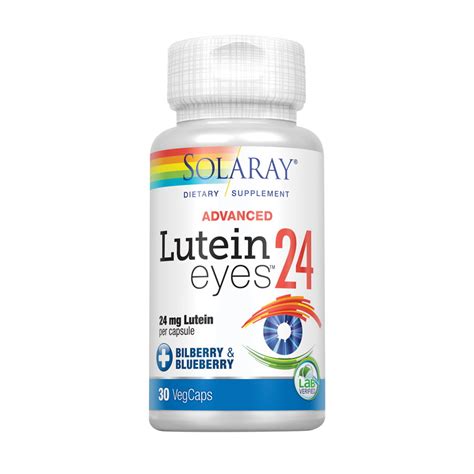 Solaray Advanced Lutein Eyes, 24mg | Eye & Macular Health Support Supplement w/ Naturally ...