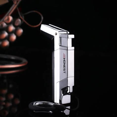 1pcs Cool inflatable butane lighter cigar plasma lighter with box ...