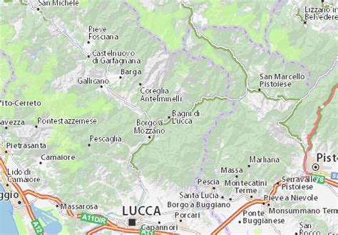 MICHELIN Bagni di Lucca map - ViaMichelin