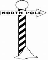North Pole Sign Coloring Page sketch template
