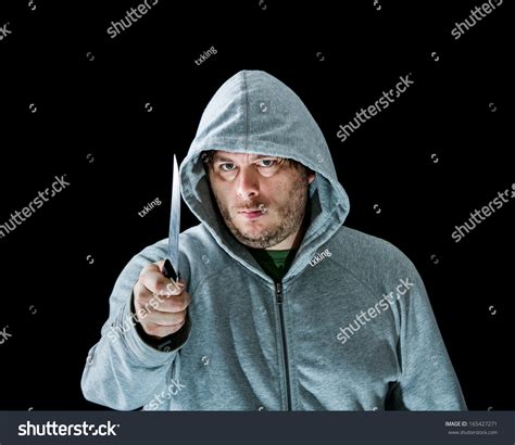 Man Holding Knife Threat Someone On Stock Photo 165427271 | Shutterstock