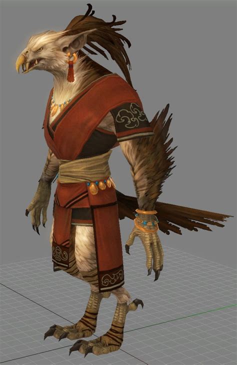 ArtStation - GW2 Creature: Tengu, T.D. Chiu | Creatures, Racing, Fantasy races