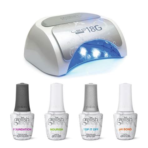 Gelish Soak-Off Mini Pro Gel Nail Polish Lamp, 45 Second Timer, LED Curing Light Bulbs - Walmart ...