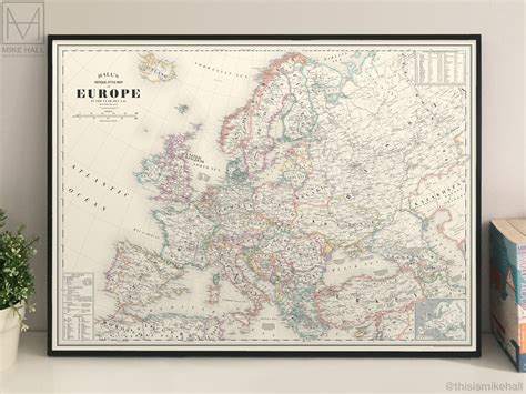 Antique-Style Map of Europe (updated) :: Behance