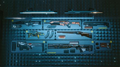 Finally finished my weapon stash wall! : LowSodiumCyberpunk