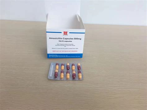 Amoxicillin Capsule Pharmaceutical 0.5g with GMP Certificate - China Pharmaceutical and Amoxicillin