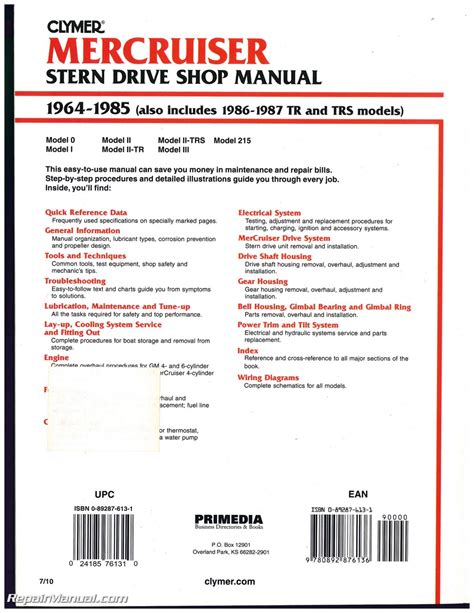 Mercruiser Sterndrive Repair Manual