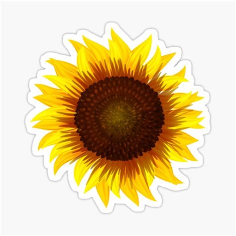 "Sunflower Sticker,Yellow Stickers Laptop, Stickers Aesthetic, Cute Flower Water Bottle ...