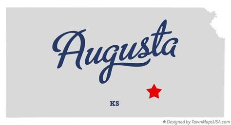 Map of Augusta, KS, Kansas