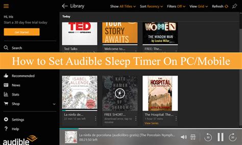 How to Set Audible Sleep Timer on PC/Mobile