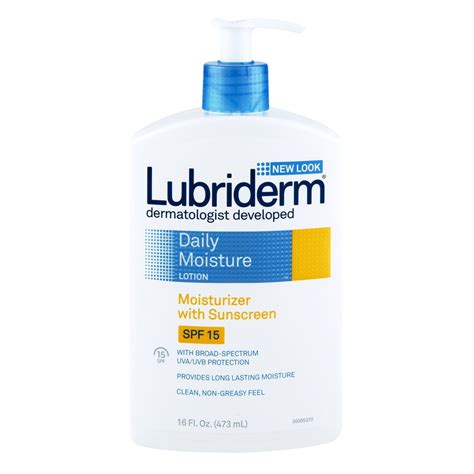 Lubriderm Dermatologist Developed Moisturizer with Sunscreen SPF 15 ...