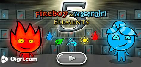 Online game fire and water 5 - elements