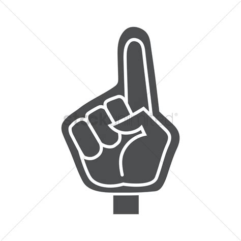 Foam Finger Vector at Vectorified.com | Collection of Foam Finger ...