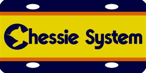 Chessie System Logo Railroad Train License Plate | eBay