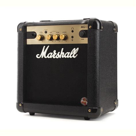 Marshall MG10 Gold 10w Electric Guitar Practice Amp | The Guitar Hangar