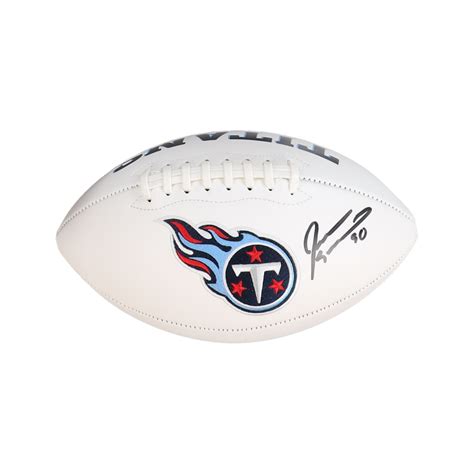 Jevon Kearse Signed Titans Logo Football (Schwartz) | Pristine Auction