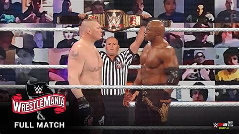 FULL MATCH - Brock Lesnar vs. Bobby Lashley: Wrestlemania, March 21 ...