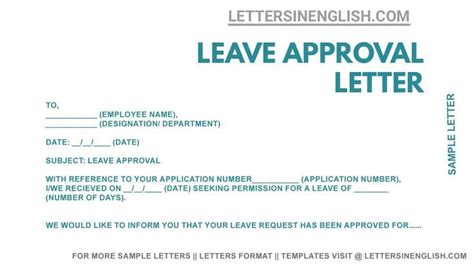 Sample Leave Approval Letter – Permission Granted Letter for Leave from Employer | Document sign ...