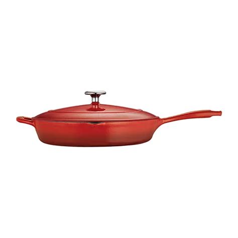 Tramontina® Gourmet 12" Enameled Cast Iron Covered Skillet