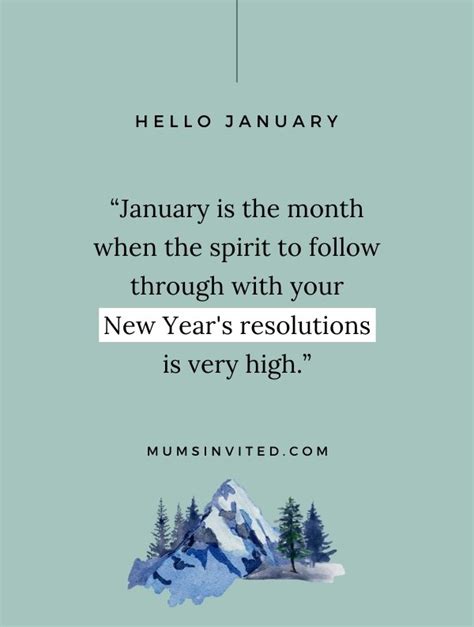 55 Hello January Quotes To Start The New Year Off Right - Mums Invited