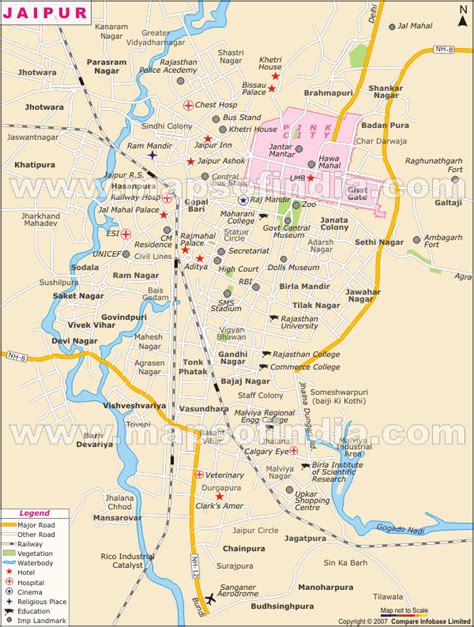 Jaipur Map - India