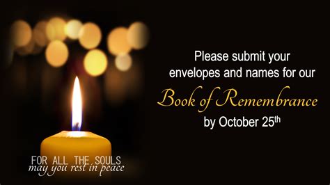 book of remembrance – Catholic Church of the Nativity