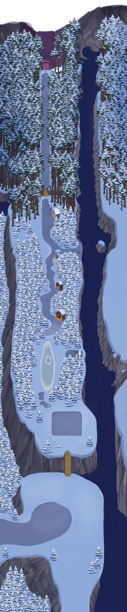 Undertale Map - Snowdin Forest by oennarts on DeviantArt