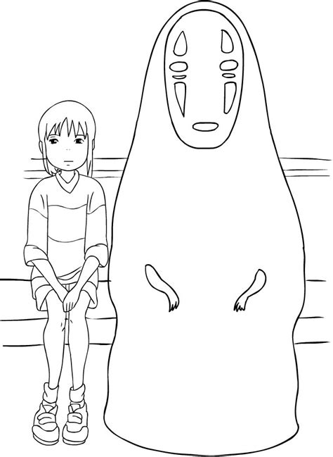 Spirited Away No Face Drawing